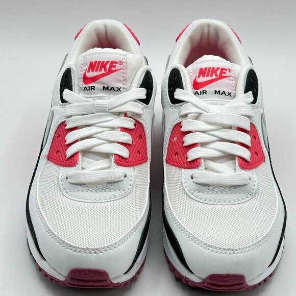 Women’s Nike Air Max 90 White-Light Silver-Aster Pink  DH8010-105 Size 5.5 - Picture 3 of 12